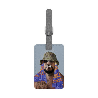 Schoolboy Q New Custom Polyester Saffiano Rectangle White Luggage Tag Card Insert
