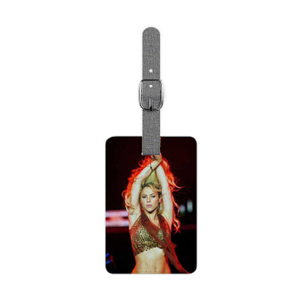 Shakira Art Custom Polyester Saffiano Rectangle White Luggage Tag Card Insert