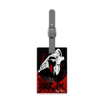 Skrillex Nightmare Custom Polyester Saffiano Rectangle White Luggage Tag Card Insert