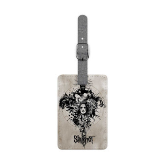 Slipknot Cover Custom Polyester Saffiano Rectangle White Luggage Tag Card Insert