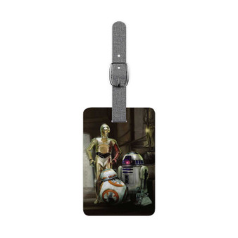 Star Wars Droids Custom Polyester Saffiano Rectangle White Luggage Tag Card Insert