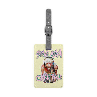 Steve Aoki Cake Face Custom Polyester Saffiano Rectangle White Luggage Tag Card Insert