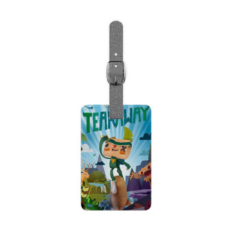 Tearaway Video Games Custom Polyester Saffiano Rectangle White Luggage Tag Card Insert