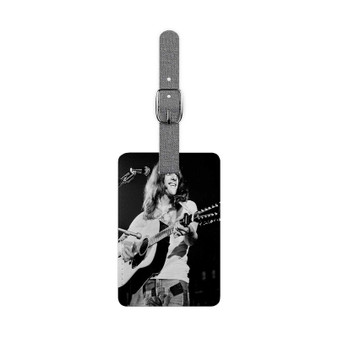 The Eagles Glenn Frey Guitar New Custom Polyester Saffiano Rectangle White Luggage Tag Card Insert