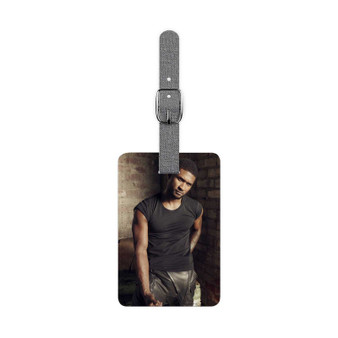 Usher Singer Custom Polyester Saffiano Rectangle White Luggage Tag Card Insert