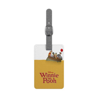 Winnie The Pooh Flood Honey Disney New Custom Polyester Saffiano Rectangle White Luggage Tag Card Insert