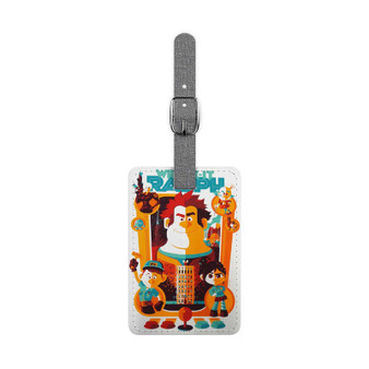 Wreck It Ralph All Chaaracters Custom Polyester Saffiano Rectangle White Luggage Tag Card Insert