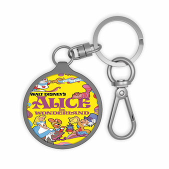 Alice In Wonderland Disney Custom Keyring Tag Keychain Acrylic With TPU Cover