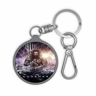 Aquaman Movie Custom Keyring Tag Keychain Acrylic With TPU Cover