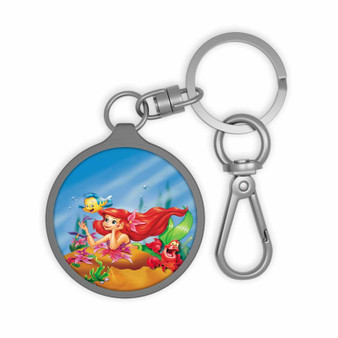 Ariel The Little Mermaid Disney New Custom Keyring Tag Keychain Acrylic With TPU Cover