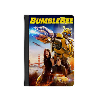 Bumblebee Movie PU Faux Black Leather Passport Cover Wallet Holders Luggage Travel