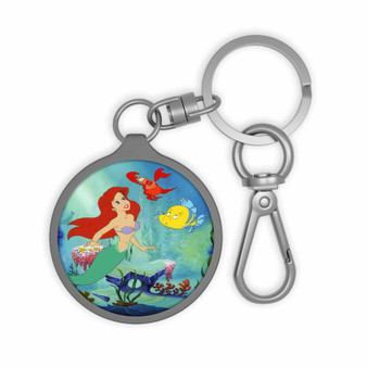 Disney Ariel The Little Mermaid and Friends Custom Keyring Tag Keychain Acrylic With TPU Cover