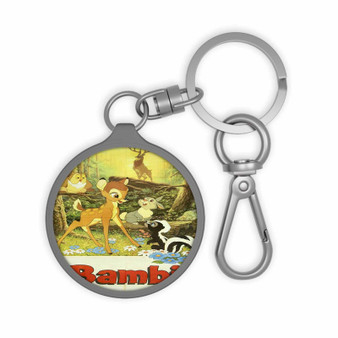 Disney Bambi Art Custom Keyring Tag Keychain Acrylic With TPU Cover
