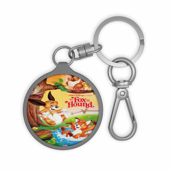 Disney The Fox and the Hound Custom Keyring Tag Keychain Acrylic With TPU Cover