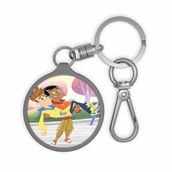 Fresh Beat Band of Spies Shout Holding Twist Custom Keyring Tag Keychain Acrylic With TPU Cover