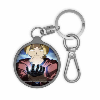 Fullmetal Alchemist Brotherhood Hand Machine Custom Keyring Tag Keychain Acrylic With TPU Cover