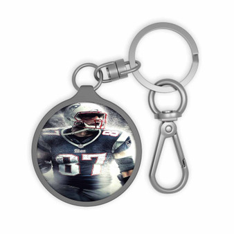 Gronkowski New England Patriots New Custom Keyring Tag Keychain Acrylic With TPU Cover