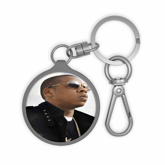 Jay Z Glasses Custom Keyring Tag Keychain Acrylic With TPU Cover