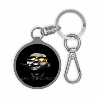 Kanye West Smoke Custom Keyring Tag Keychain Acrylic With TPU Cover