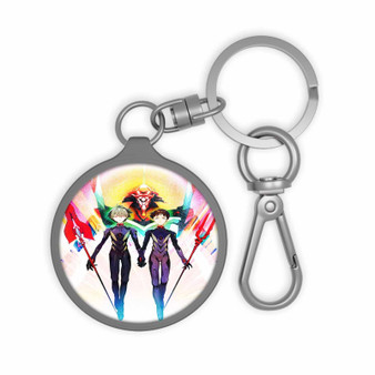 Neon Genesis Evangelion Shinji and Kaworu New Custom Keyring Tag Keychain Acrylic With TPU Cover