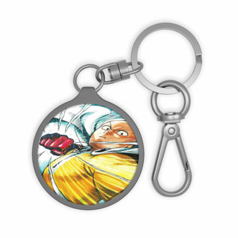 One Punch Man Saitama Art New Custom Keyring Tag Keychain Acrylic With TPU Cover