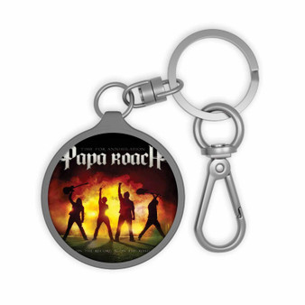 Papa Roach Fire New Custom Keyring Tag Keychain Acrylic With TPU Cover