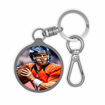 Peyton Manning Denver Broncos Football Player Custom Keyring Tag Keychain Acrylic With TPU Cover