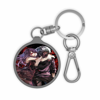 Rize and Kaneki Tokyo Ghoul Custom Keyring Tag Keychain Acrylic With TPU Cover