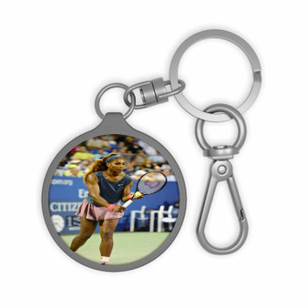 Serena Williams Tennis Art Custom Keyring Tag Keychain Acrylic With TPU Cover