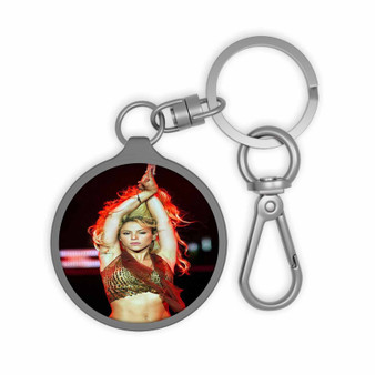 Shakira Art Custom Keyring Tag Keychain Acrylic With TPU Cover