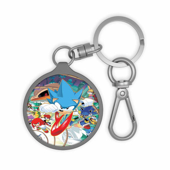 Sonic The Hedgehog All Characters Custom Keyring Tag Keychain Acrylic With TPU Cover