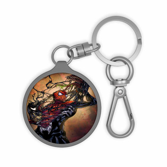 Spiderman vs Venom New Custom Keyring Tag Keychain Acrylic With TPU Cover