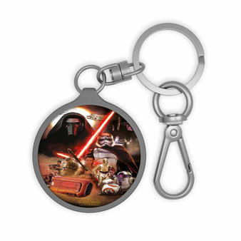 Star Wars The Force Awakens Characters Cover Custom Keyring Tag Keychain Acrylic With TPU Cover