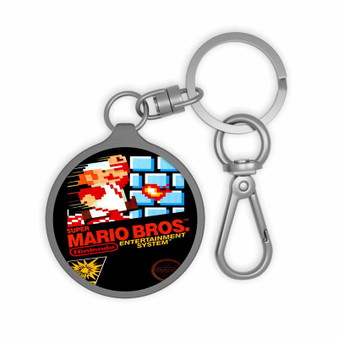 Super Mario Bros Nintendo New Custom Keyring Tag Keychain Acrylic With TPU Cover