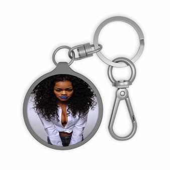 Teyana Taylor Art Custom Keyring Tag Keychain Acrylic With TPU Cover