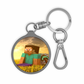 The Story of Minecraft Custom Keyring Tag Keychain Acrylic With TPU Cover