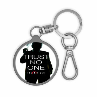 The X Files Trust No One Custom Keyring Tag Keychain Acrylic With TPU Cover