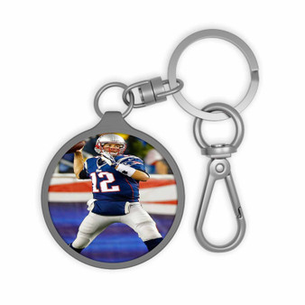 Tom Brady New England Patriots New Custom Keyring Tag Keychain Acrylic With TPU Cover