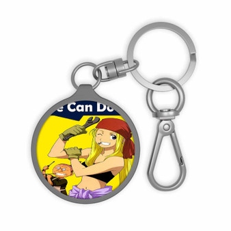 Winry Rockbell Fullmetal Alchemist Brotherhood New Custom Keyring Tag Keychain Acrylic With TPU Cover