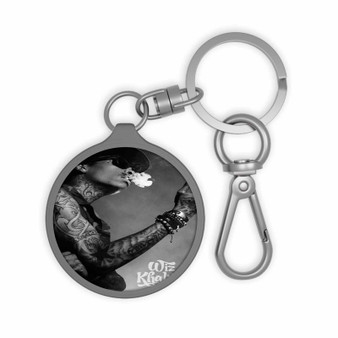 Wiz Khalifa With Smoke Custom Keyring Tag Keychain Acrylic With TPU Cover