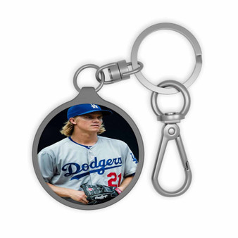 Zack Greinke LA Dodgers Art Custom Keyring Tag Keychain Acrylic With TPU Cover