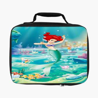 Ariel The Little Mermaid Disney Dancing New Custom Lunch Bag Fully Lined and Insulated for Adult and Kids