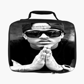 August Alsina With Glasses Custom Lunch Bag Fully Lined and Insulated for Adult and Kids