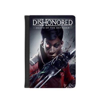 Dishonored Death of the Outsider PU Faux Black Leather Passport Cover Wallet Holders Luggage Travel