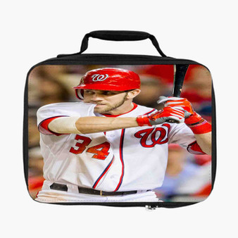 Bryce Harper Washington Nationals Baseball Custom Lunch Bag Fully Lined and Insulated for Adult and Kids