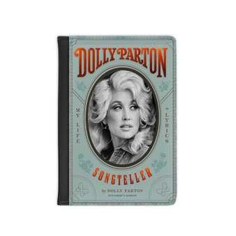Dolly Parton Songteller PU Faux Black Leather Passport Cover Wallet Holders Luggage Travel