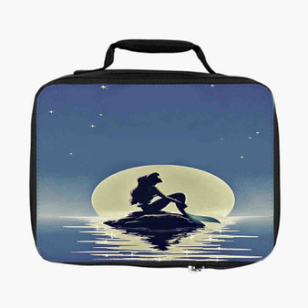 Disney Ariel The Little Mermaid With Moon Custom Lunch Bag Fully Lined and Insulated for Adult and Kids