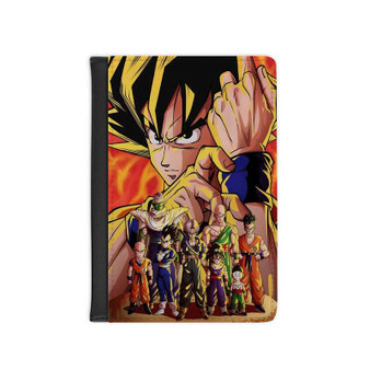 Dragon Ball Z Vintage PU Faux Black Leather Passport Cover Wallet Holders Luggage Travel