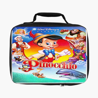 Disney Pinocchio Characters Custom Lunch Bag Fully Lined and Insulated for Adult and Kids