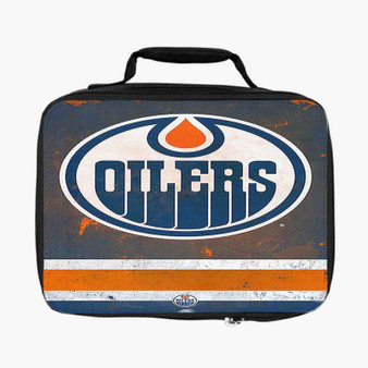 Edmonton Oilers Custom Lunch Bag Fully Lined and Insulated for Adult and Kids